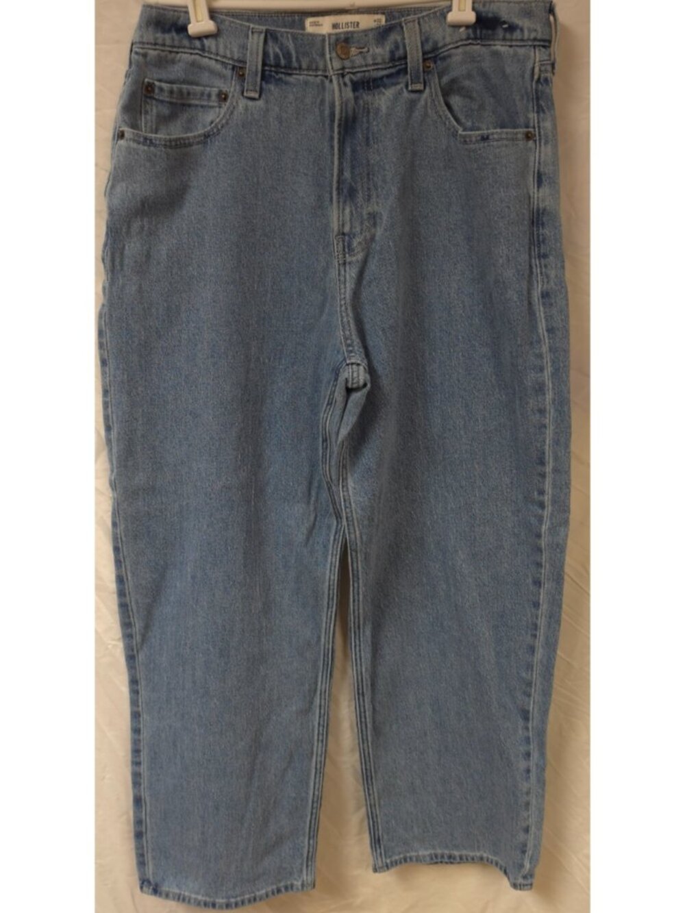 Hollister Mens 32x30 Baggy Hipster Medium Wash Y2K Style Skater Denim Jeans